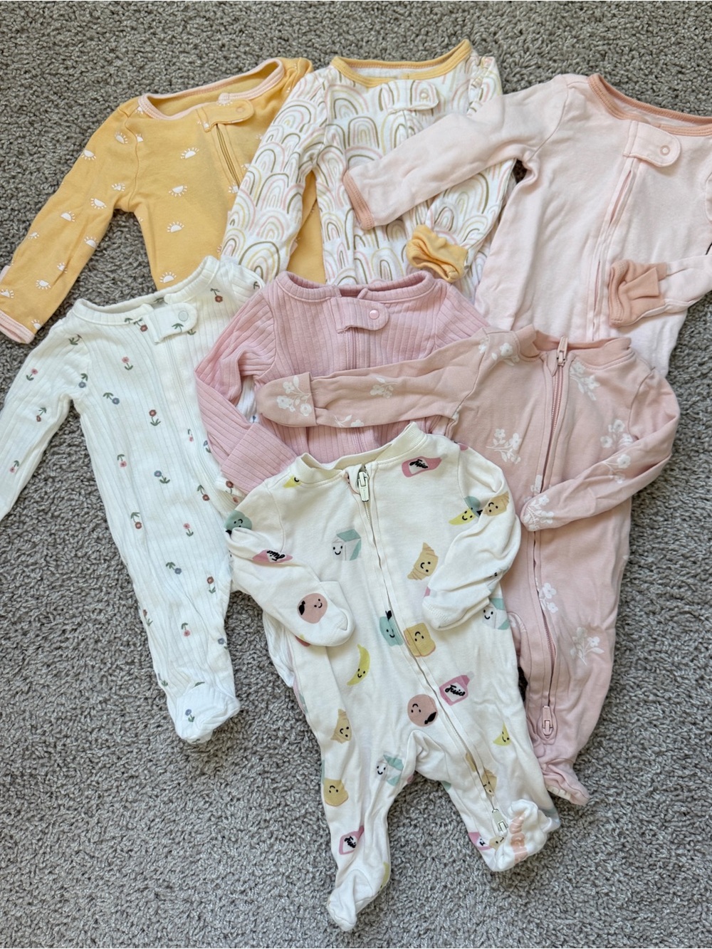 Newborn Footie Pajama Bundle (7)
